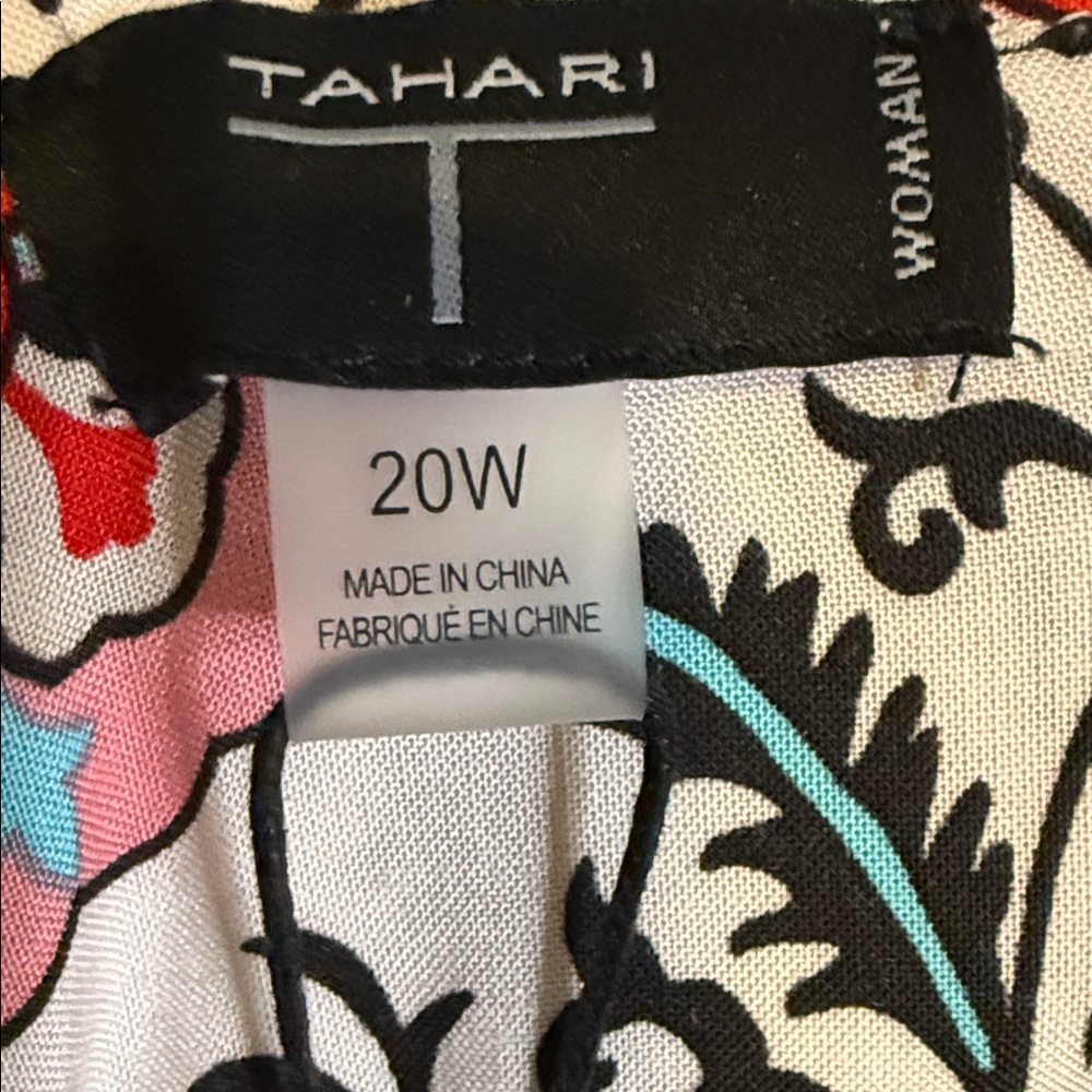 NWT T TAHARI Floral V-Neck Maxi Dress - Picture 14 of 14
